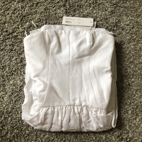 NWT Shona Joy Blanc Linen Strapless Panelled Maxi Dress - Picture 4 of 6